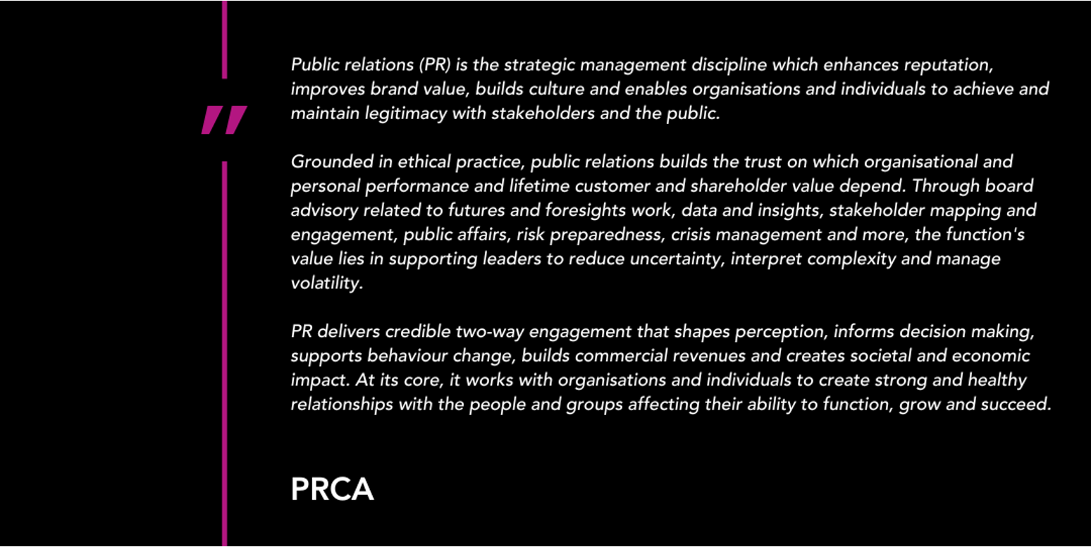 What is Public Relations? - AMBITIOUS